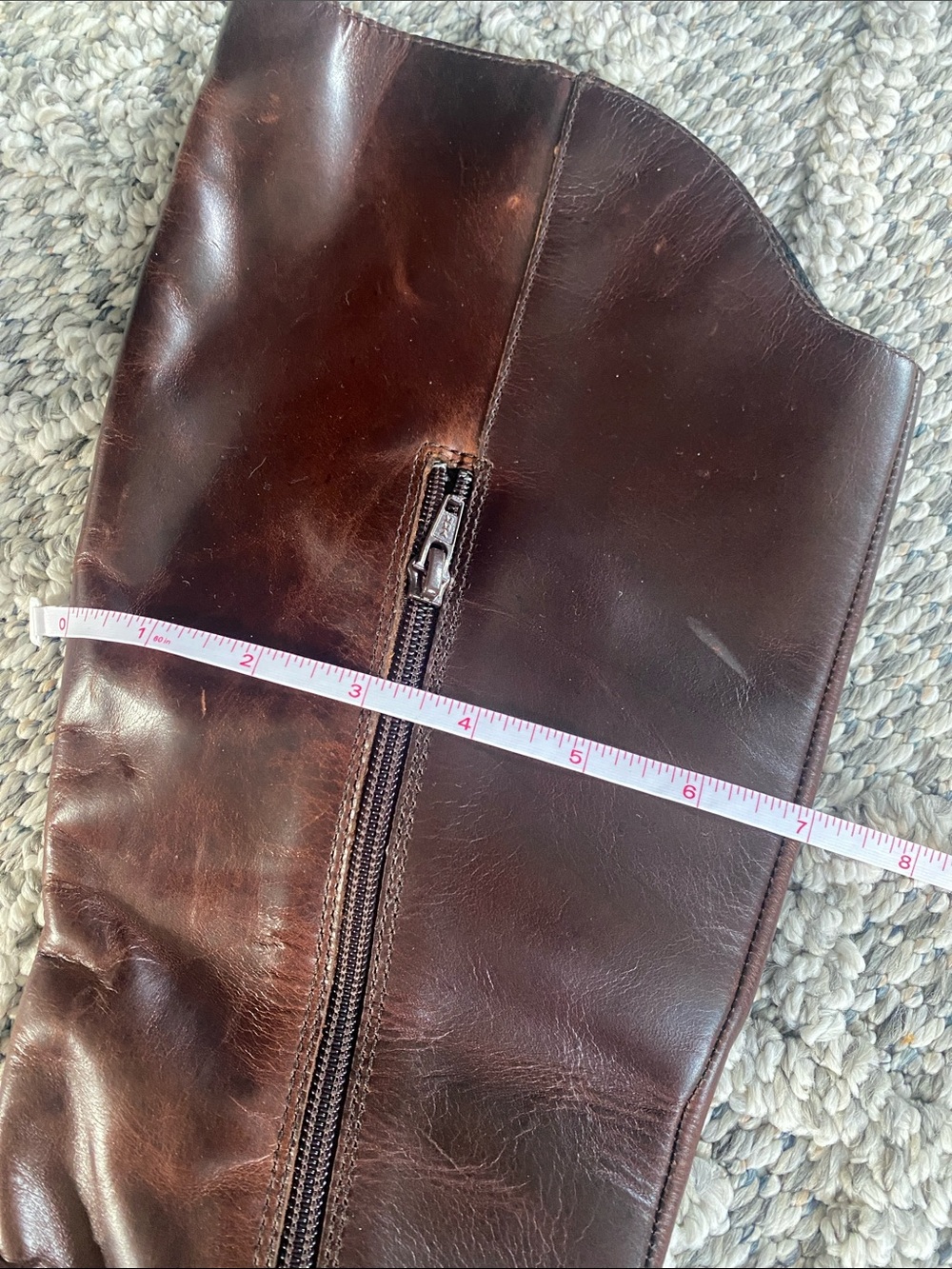 Born Donya Brown Leather Tall Boots Women’s SIZE 10 Riding B73706 CQH12 - Picture 5 of 12